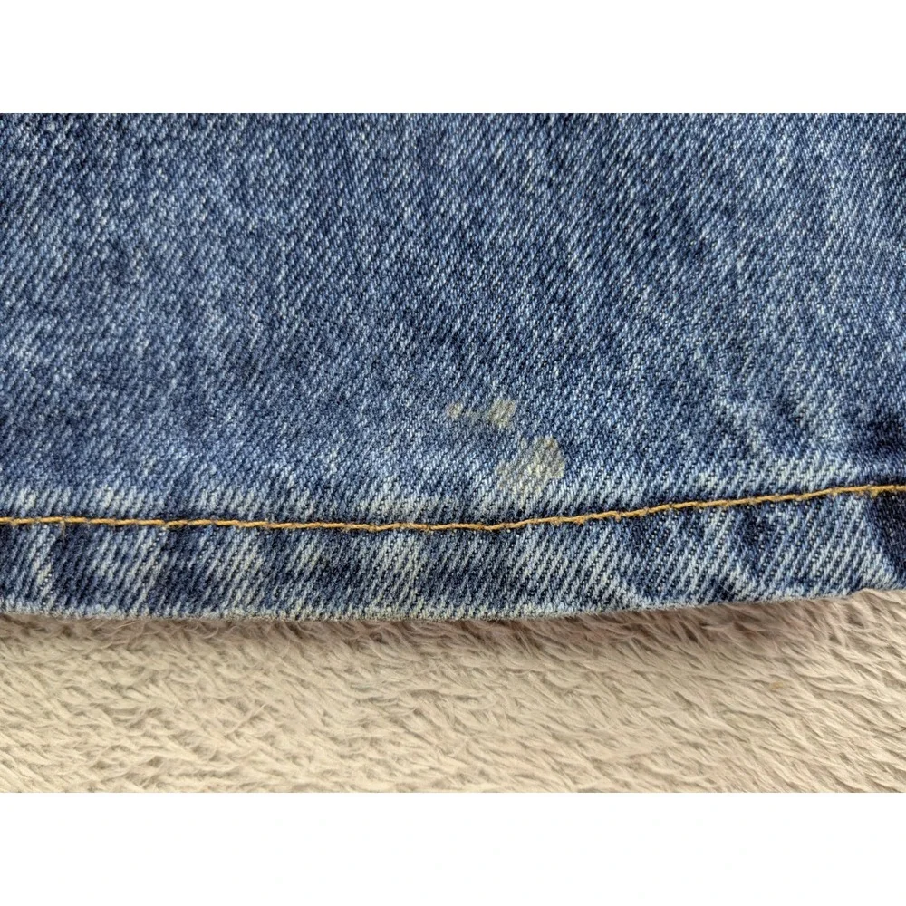 Levis 505 Regular Fit Straight Leg Jeans Mens 30x30 Medium Wash Blue Denim